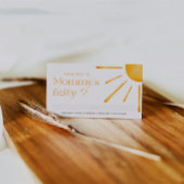 Retro Sun Summer Wie groß ist Mama's Bauchzettel Begleitkarte