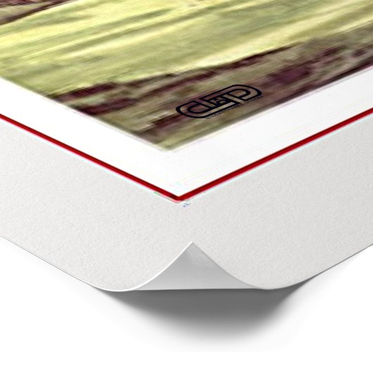 Retro Sun Valley Golfreisen Poster (Ecke)