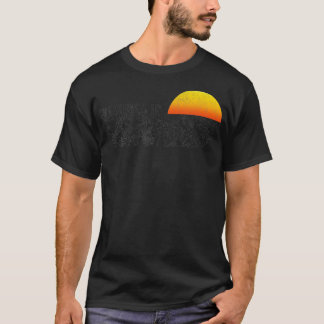 Retro Sun Valley Idaho Berg Sonnenuntergang Winter T-Shirt