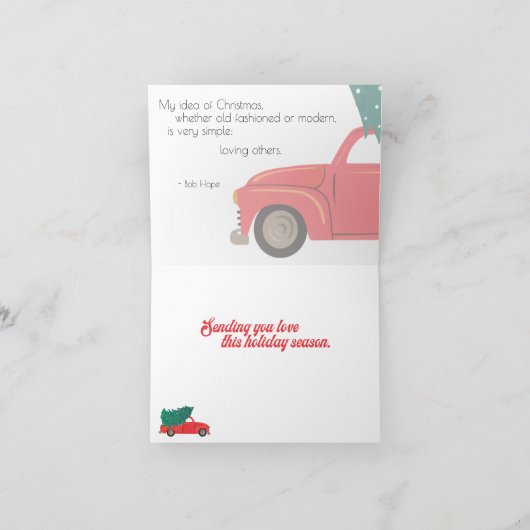 Retro Sunburst Frohe Weihnachten (Innenseite)