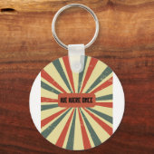 Retro Sunburst Memory | Wiederbelebung verblichene Schlüsselanhänger (Vorderseite)