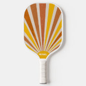 Retro Sunburst Pickleball Schläger (Vorderseite)