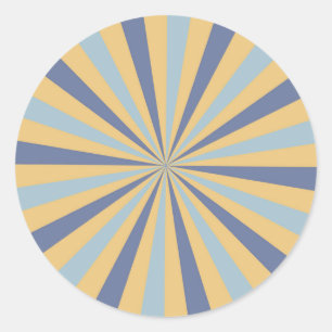 Retro Sunburst Sticker