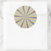 Retro Sunburst Sticker (Tasche)
