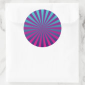 Retro Sunburst Sticker - Lebhaft und spielerisch (Tasche)