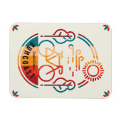 Retro Suncoast Bike Trail Magnet (Horizontal)