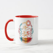 Retro Suncoast Bike Trail Tasse (Links)