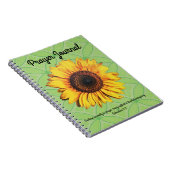 Retro Sunflower Prayer Journal Colossians 4:2 Notizblock (Rechte Seite)