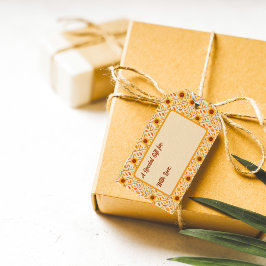 Retro Sunflower & Rustikales Bauernhaus Wasserfarb Geschenkanhänger