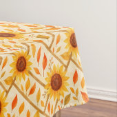 Retro Sunflower & Rustikales Bauernhaus Wasserfarb Tischdecke (Beispiel)