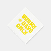 Retro Sunny Days nur Zitat glücklichen Sommer Part Serviette (Ecke)