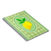 Retro Sunny Lemon Gelbes Frühlinggrün Notizblock (Rechte Seite)
