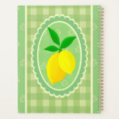Retro Sunny Lemon Gelbes Frühlinggrün Planer (Rückseite)