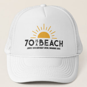 Retro Sunset 70. 80. 90. Geburtstags-Crew Truckerkappe