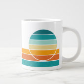 Retro Sunset 70 Jumbo-Tasse (Rechts)