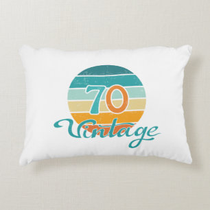 Retro Sunset 70 Vintag gestört Dekokissen