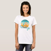Retro Sunset 70 Vintag gestört T-Shirt (Vorne ganz)
