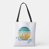 Retro Sunset 70 Vintag gestört Tasche (Rückseite)