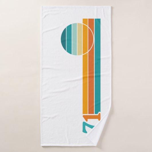 Retro Sunset 71 Badehandtuch (Badehandtuch)