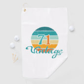 Retro Sunset 71 Vintag gestört Golfhandtuch (Insitu)