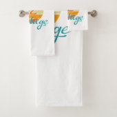 Retro Sunset 72 Vintag gestört Badhandtuch Set (Insitu)