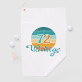 Retro Sunset 72 Vintag gestört Golfhandtuch (Insitu)