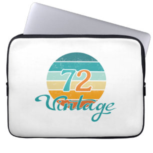 Retro Sunset 72 Vintag gestört Laptopschutzhülle