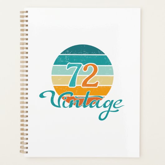 Retro Sunset 72 Vintag gestört Planer (Vorderseite)