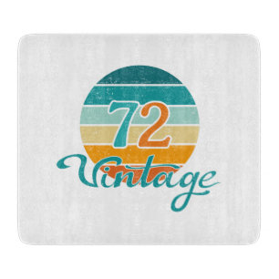 Retro Sunset 72 Vintag gestört Schneidebrett