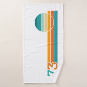 Retro Sunset 73 Badehandtuch (Badehandtuch)