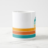 Retro Sunset 73 Jumbo-Tasse (Vorderseite)