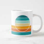 Retro Sunset 73 Jumbo-Tasse (Rechts)