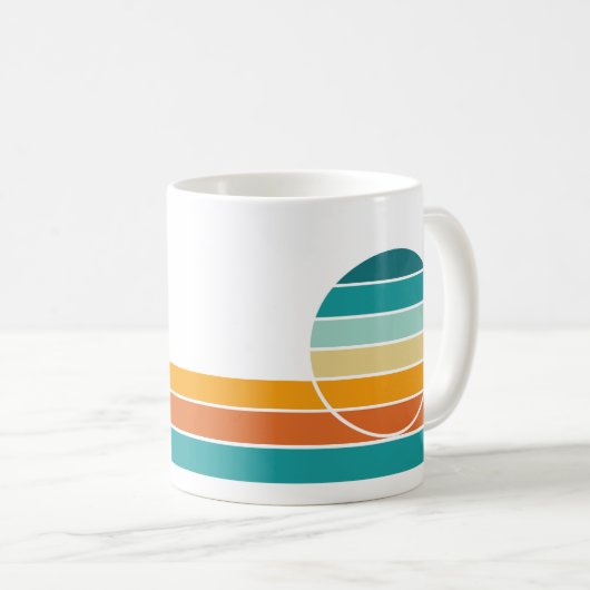 Retro Sunset 73 Kaffeetasse (VorderseiteRechts)