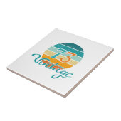 Retro Sunset 73 Vintag gestört Fliese (Seite)