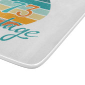 Retro Sunset 73 Vintag gestört Schneidebrett (Ecke)