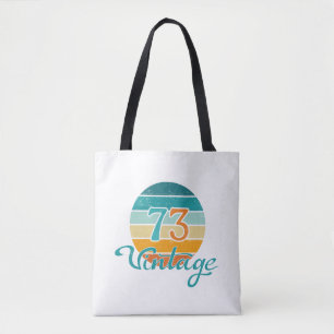 Retro Sunset 73 Vintag gestört Tasche