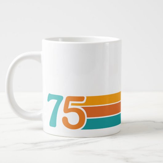Retro Sunset 75 Jumbo-Tasse (Links)