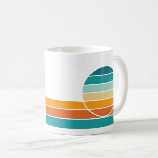 Retro Sunset 75 Kaffeetasse (VorderseiteRechts)