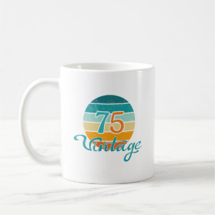 Retro Sunset 75 Vintag gestört Kaffeetasse