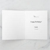 Retro Sunset 75 Vintag gestört Karte (Innenseite)