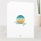 Retro Sunset 75 Vintag gestört Karte (Rückseite)