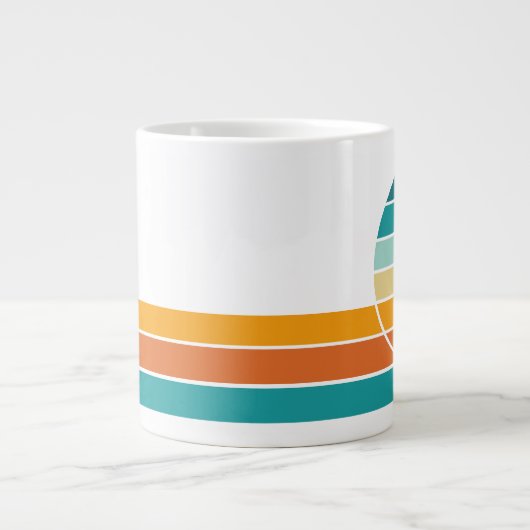 Retro Sunset 76 Jumbo-Tasse (Vorderseite)
