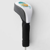 Retro Sunset 76 Vintag gestört Golf Headcover (angewinkelt)