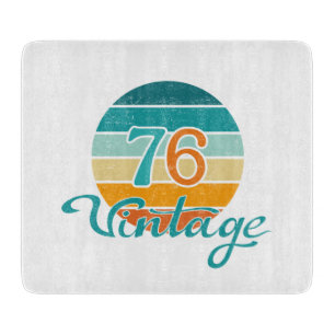 Retro Sunset 76 Vintag gestört Schneidebrett