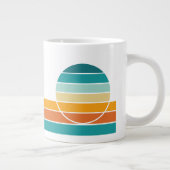 Retro Sunset 78 Jumbo-Tasse (Rechts)