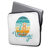 Retro Sunset 78 Vintage Distressed Laptopschutzhülle (Vorderseite Links)