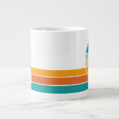 Retro Sunset 80 Jumbo-Tasse (Vorderseite)