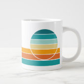Retro Sunset 80 Jumbo-Tasse (Rechts)
