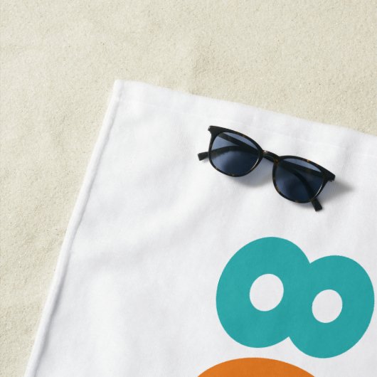 Retro Sunset 80 Strandtuch (Beispiel)