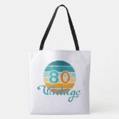 Retro Sunset 80 Vintage Distressed Tasche (Vorderseite)